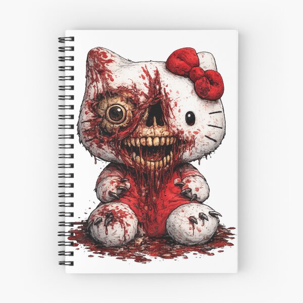 Item preview, Hello Bloody Zombie Kitten – Skull, Bones and Blood designed and sold by art-emissa.