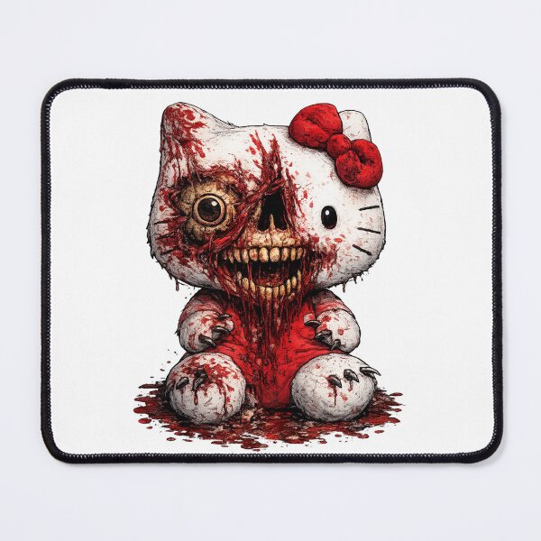 Item preview, Hello Bloody Zombie Kitten – Skull, Bones and Blood designed and sold by art-emissa.