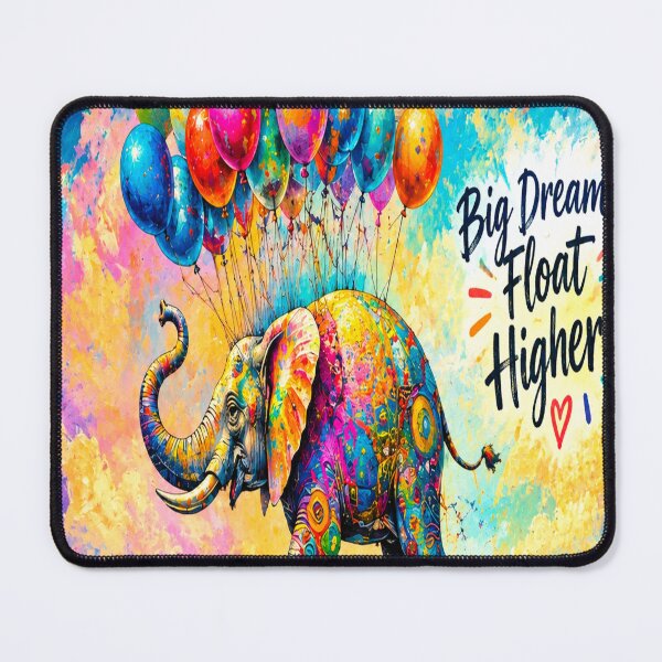 Item preview, Whimsical Elephant with Big Dreams designed and sold by CyndiEpps.