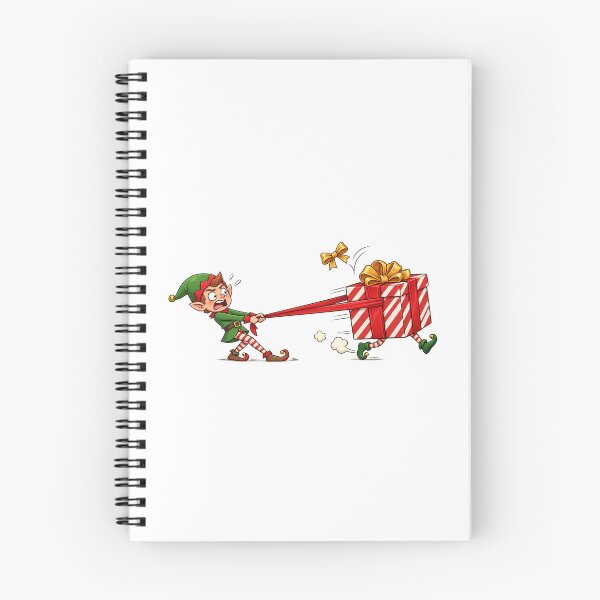 Item preview, Funny Christmas Elf Pulling Giant Presents | Holiday Gift Giving Christmas Humor designed and sold by MrDev.