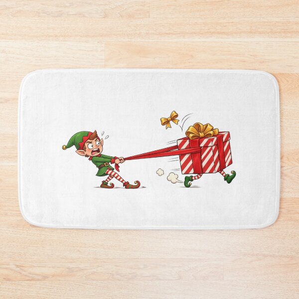 Item preview, Funny Christmas Elf Pulling Giant Presents | Holiday Gift Giving Christmas Humor designed and sold by MrDev.