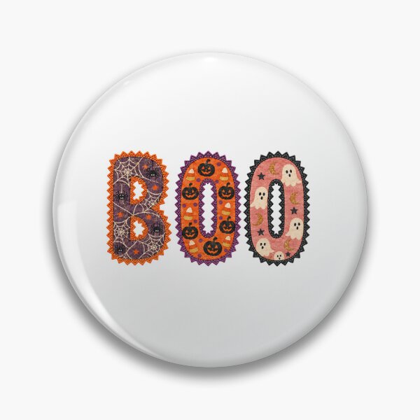 Item preview, BOO Halloween Spooky Season Patchwork Spiderweb Pumpkin And Ghost designed and sold by Derekquie.