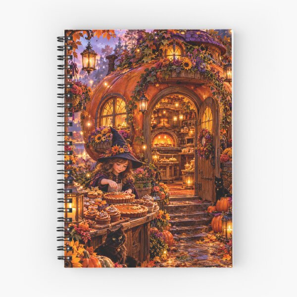 Item preview, Enchanted Halloween Pumpkin Bakery designed and sold by Gold&pixels.