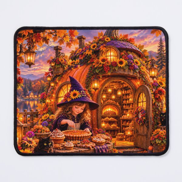 Item preview, Enchanted Halloween Pumpkin Bakery designed and sold by Gold&pixels.