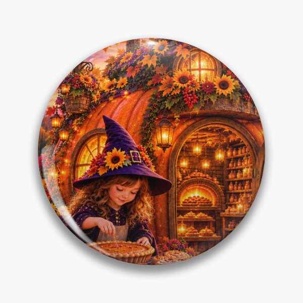 Item preview, Enchanted Halloween Pumpkin Bakery designed and sold by Gold&pixels.