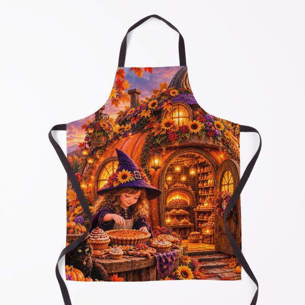Item preview, Enchanted Halloween Pumpkin Bakery designed and sold by Gold&pixels.