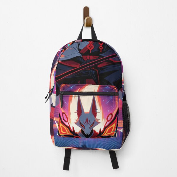 Item preview, Nine Tailed Spirit Floating in Neon Light (V2) designed and sold by SabaMirzique.