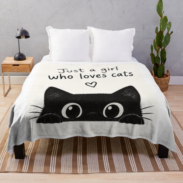 Item preview, Just a Girl Who Loves Cats designed and sold by Willow Sky.