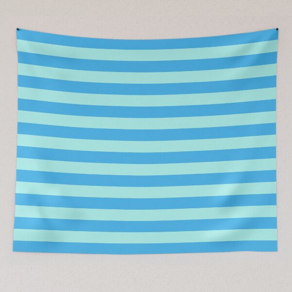 Item preview, Horizontal stripes in pale sky blue designed and sold by RishabhArts1.