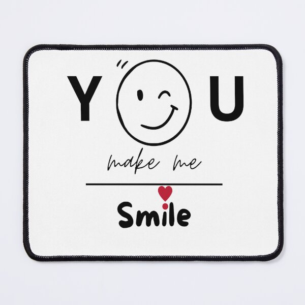 Item preview, You Make Me Smile - Cute Minimalist Typography Graphic designed and sold by Ahmed Boss.