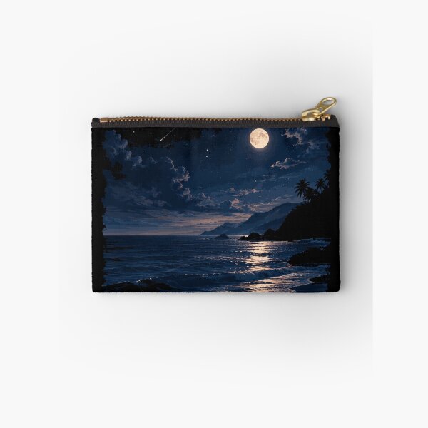 Item preview, Moonlit Coastal Beach Nightscape designed and sold by JalwaWear.