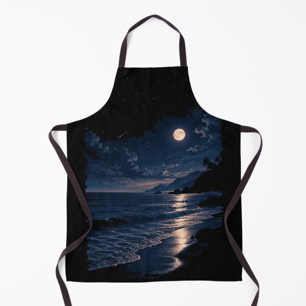 Item preview, Moonlit Coastal Beach Nightscape designed and sold by JalwaWear.