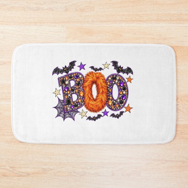 Item preview, Sparkly Gemstone And Fluffy Orange Boa Halloween Boo Graphic designed and sold by Derekquie.