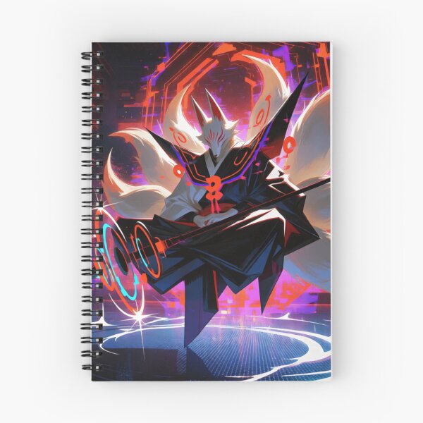 Item preview, Nine Tailed Spirit Floating in Neon Light (V3) designed and sold by SabaMirzique.
