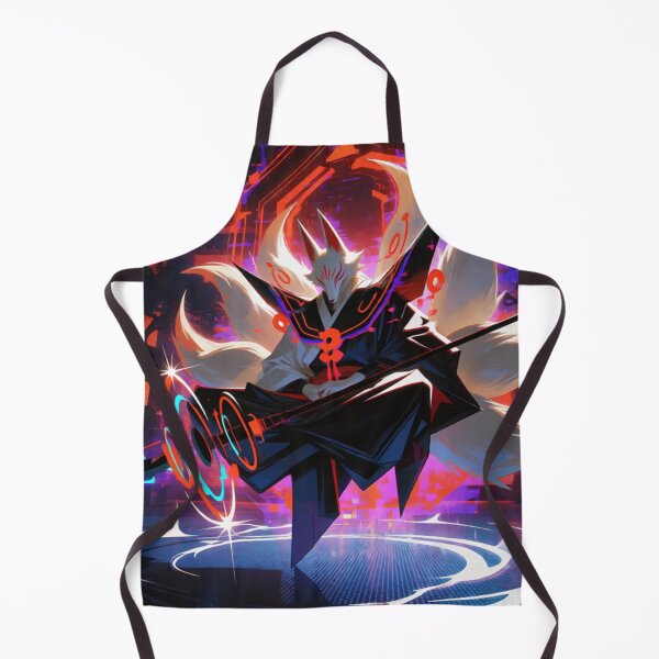 Item preview, Nine Tailed Spirit Floating in Neon Light (V3) designed and sold by SabaMirzique.