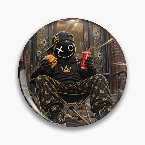 Item preview, BuBu Nothing to Lose by Running – Dark Street Art & Food Humor designed and sold by PLUSHIWORLDtm.