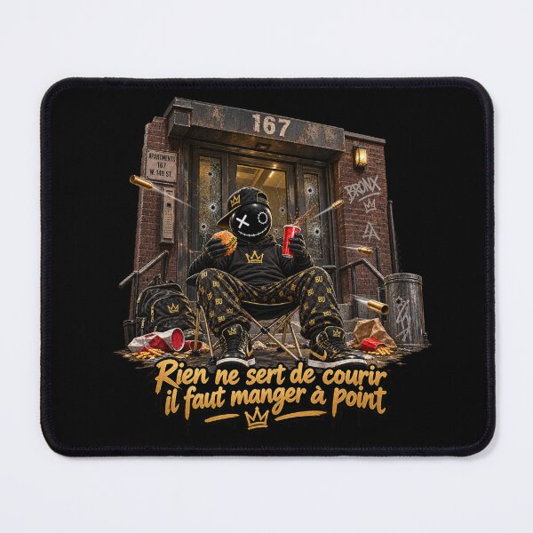 Item preview, BuBu Nothing to Lose by Running – Dark Street Art & Food Humor designed and sold by PLUSHIWORLDtm.