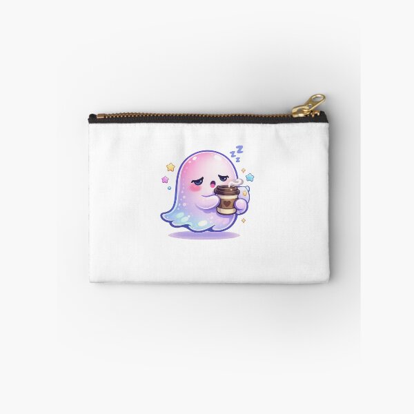 Item preview, Coffee Sleepy Ghost – Pastel Cozy Spirit Art designed and sold by Sommium .