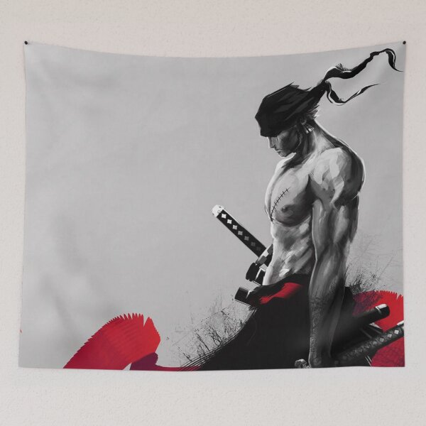 Item preview, Zoro Minimalist Samurai – Red Scarf designed and sold by Frent4091.