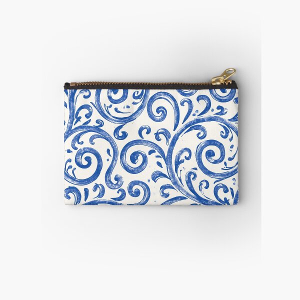 Item preview, Greek blue and white floral decor designed and sold by KsaveraArt.