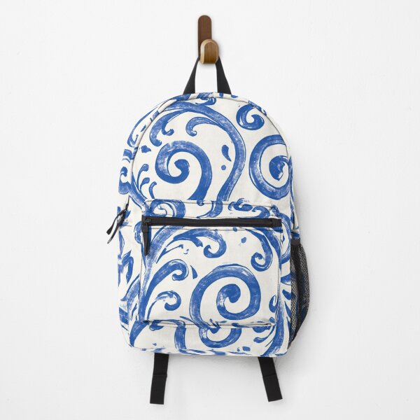 Item preview, Greek blue and white floral decor designed and sold by KsaveraArt.