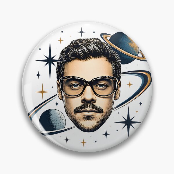 Item preview, Harry Styles Celestial Vintage Portrait Retro Cosmic Graphic Design designed and sold by SAADKHAN123.