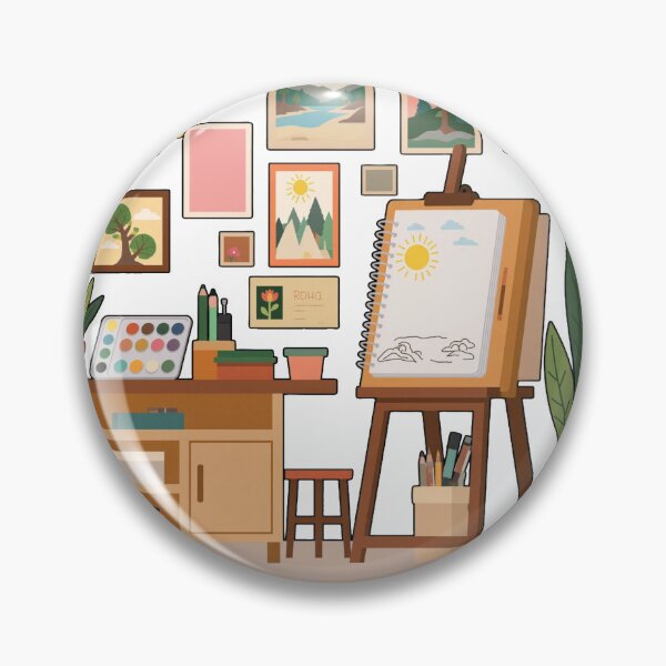 Item preview, Cozy Artist Studio Illustration designed and sold by SROXT.