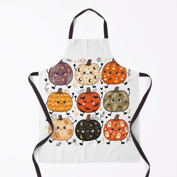 Item preview, Cute Kawaii Halloween Pumpkins With Spooky Patterns Graphic designed and sold by Derekquie.