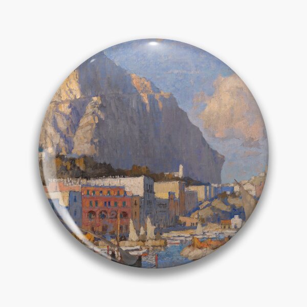 Item preview, Konstantin Gorbatov - View of Capri coastal Italian landscape painting designed and sold by Jéanpaul  Ferro.