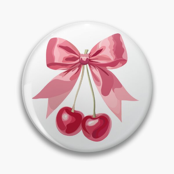 Item preview, Pink Cherry Bow - Coquette Girly designed and sold by mafervicenttin.