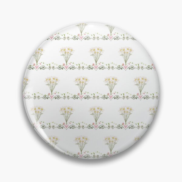 Item preview, Vintage Cottagecore Daisy Bouquet Stripe Seamless Pattern designed and sold by RAJASWARSTORE.
