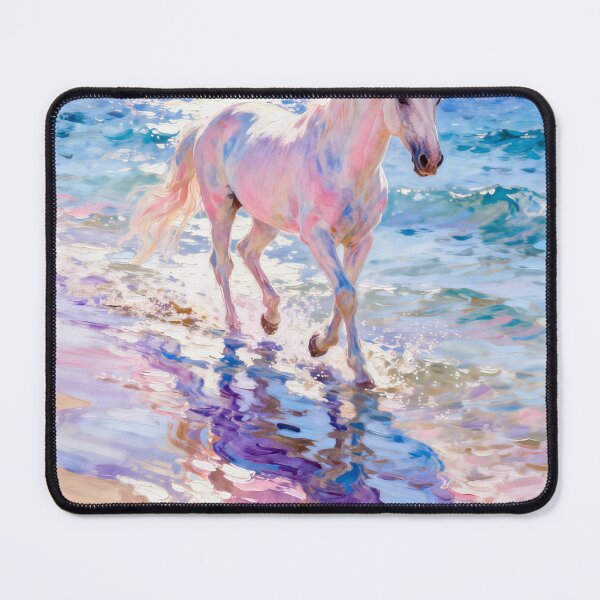 Item preview, Iridescent White Horse Walking Through Ocean Waves designed and sold by Simple Life & KAMOCHI.