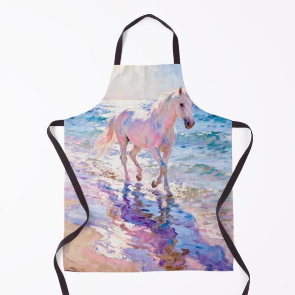 Item preview, Iridescent White Horse Walking Through Ocean Waves designed and sold by Simple Life & KAMOCHI.
