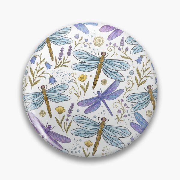 Item preview, Dragonfly Seamless Pattern designed and sold by ShivCraftStudio.