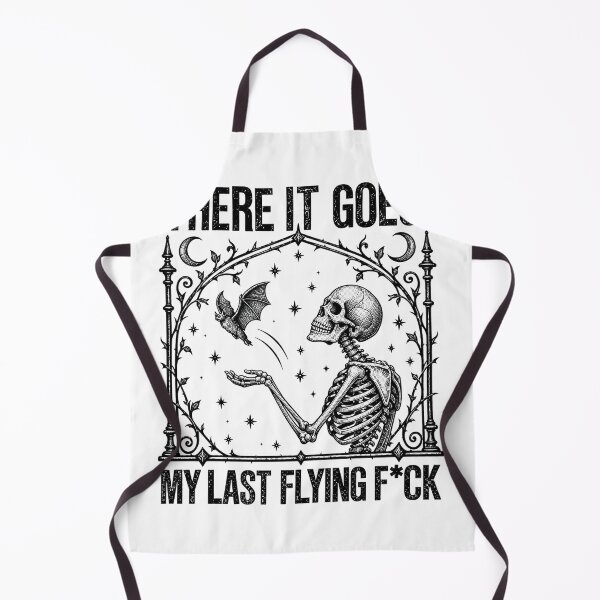 Item preview, There It Goes My Last Flying Fuck Skeleton Bat Gothic Meme designed and sold by Derekquie.