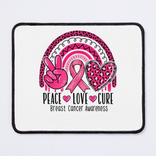 Item preview, Peace Love Pink Ribbon Breast Cancer Awareness designed and sold by AARABwino.
