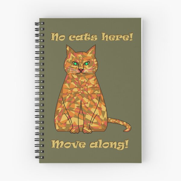 Item preview, Camouflaged cat: No cats here – move along! (Khaki background) designed and sold by yuretzius.