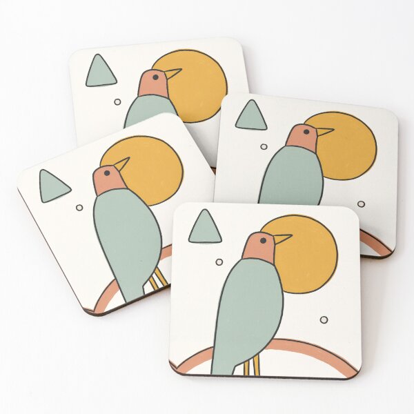 Item preview, The Mid-Century Sentinel Bauhaus Bird Illustration designed and sold by Filora Atelier | Bird Art.