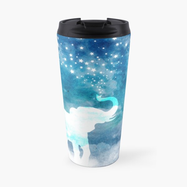Magical Elephant Spouting Stars Travel Mug
