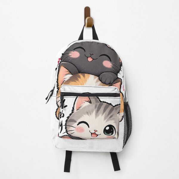 Item preview, Cute Stacked Cats Good Vibes Only Kawaii Kitten Sticker designed and sold by PRIME4YOU.