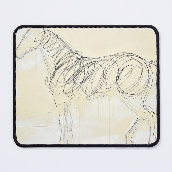 Item preview, Abstract Scribble Horse with Paint Drips designed and sold by Simple Life & KAMOCHI.