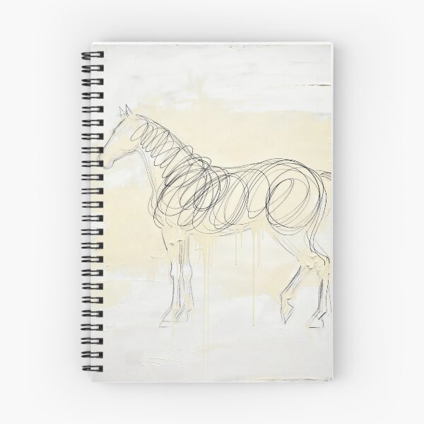 Item preview, Abstract Scribble Horse with Paint Drips designed and sold by Simple Life & KAMOCHI.