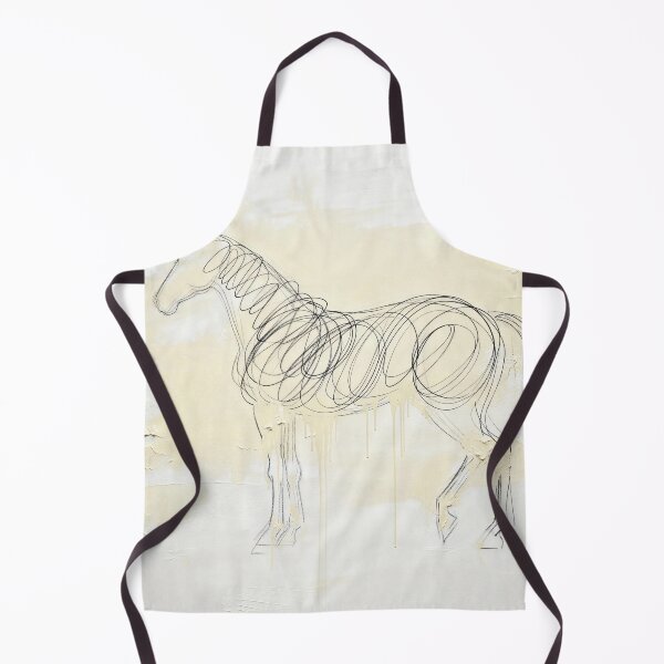 Item preview, Abstract Scribble Horse with Paint Drips designed and sold by Simple Life & KAMOCHI.