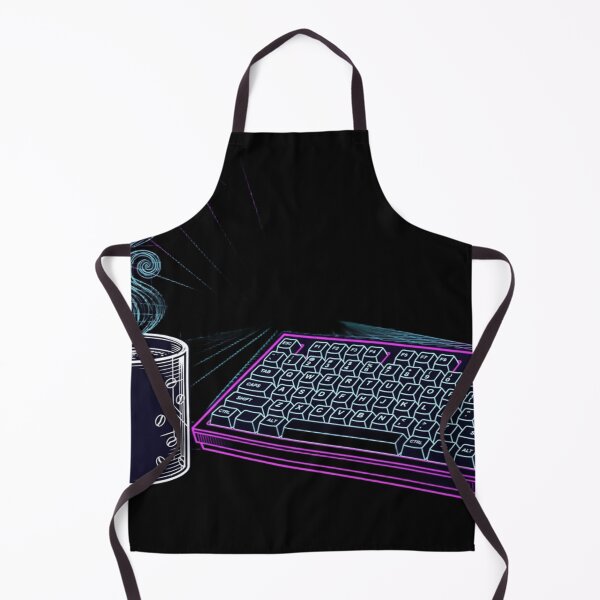 Item preview, Cyberpunk Coffee & Keyboard Design - Hello World Synthwave designed and sold by cybertreat.