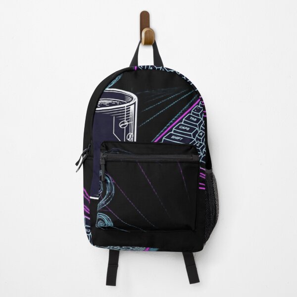 Item preview, Cyberpunk Coffee & Keyboard Design - Hello World Synthwave designed and sold by cybertreat.