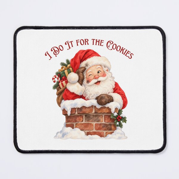 Item preview, I Do It for the Cookies Santa Chimney designed and sold by mycute-stickers.