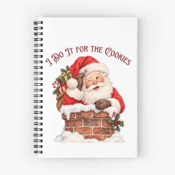 Item preview, I Do It for the Cookies Santa Chimney designed and sold by mycute-stickers.