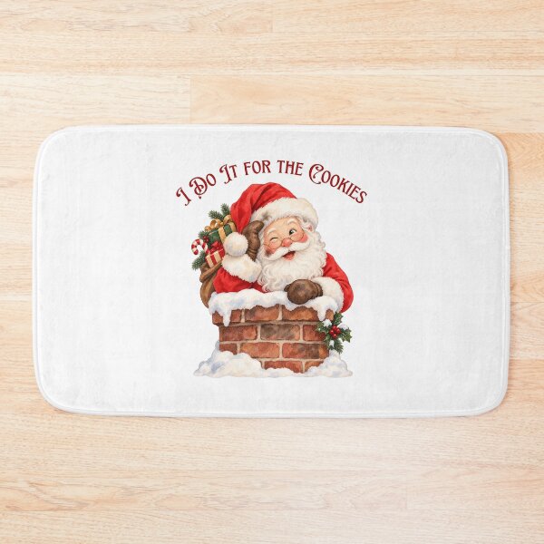 Item preview, I Do It for the Cookies Santa Chimney designed and sold by mycute-stickers.
