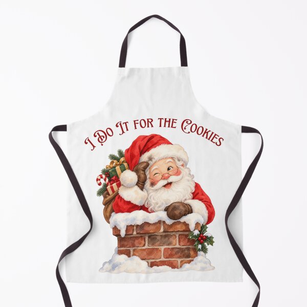 Item preview, I Do It for the Cookies Santa Chimney designed and sold by mycute-stickers.