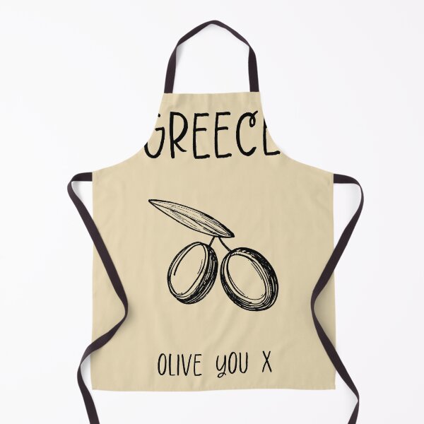 Item preview, Greece Olives Print – Olive You X, Funny Travel Pun Design designed and sold by MarkedArtPrints.